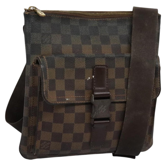 LOUIS VUITTON Damier Ebene Pochette Merwiel Shoulder Bag N51127 LV Auth nb153