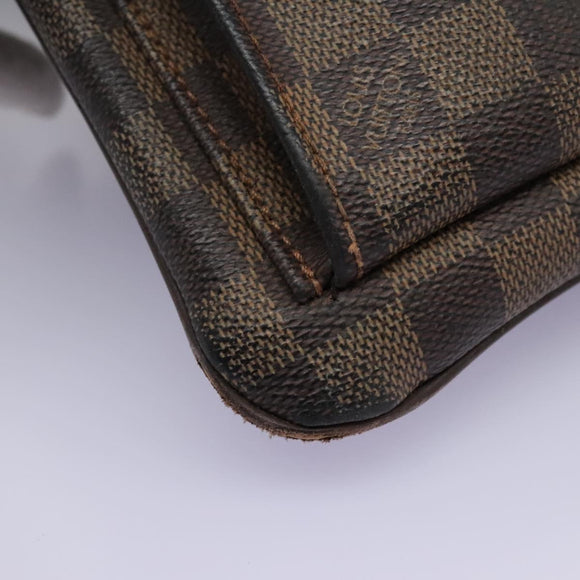 LOUIS VUITTON Damier Ebene Pochette Merwiel Shoulder Bag N51127 LV Auth nb153