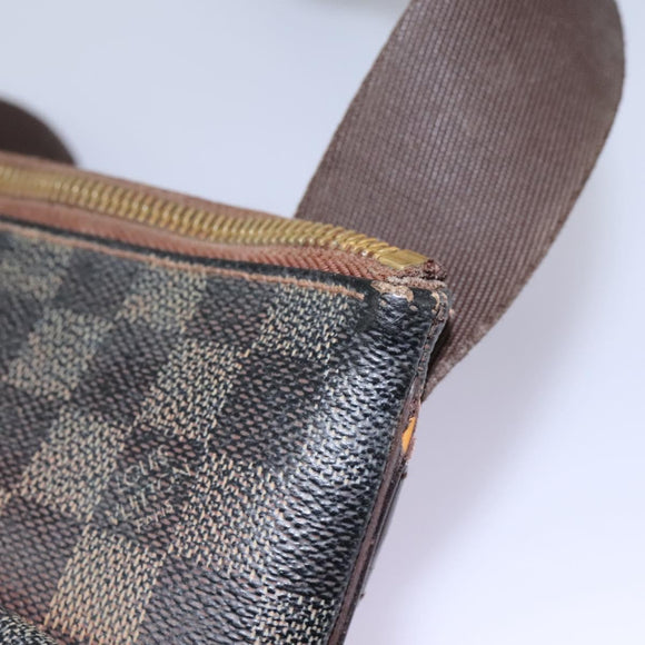 LOUIS VUITTON Damier Ebene Pochette Merwiel Shoulder Bag N51127 LV Auth nb153