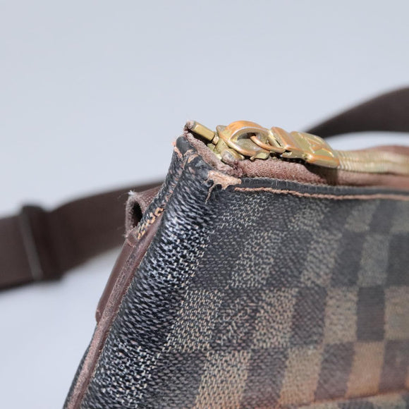 LOUIS VUITTON Damier Ebene Pochette Merwiel Shoulder Bag N51127 LV Auth nb153