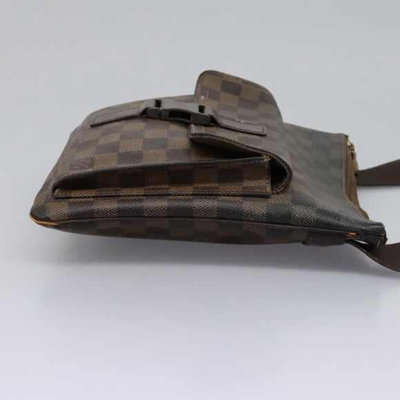 LOUIS VUITTON Damier Ebene Pochette Merwiel Shoulder Bag N51127 LV Auth nb153