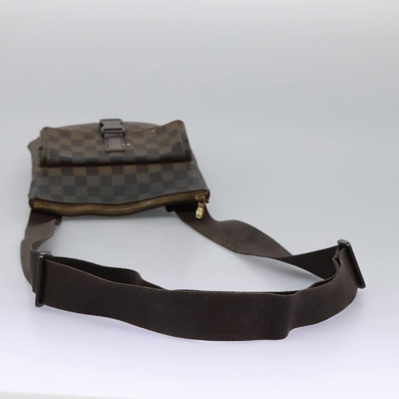 LOUIS VUITTON Damier Ebene Pochette Merwiel Shoulder Bag N51127 LV Auth nb153