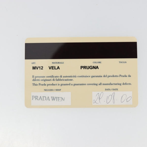 PRADA Pouch Nylon Navy Auth nb170