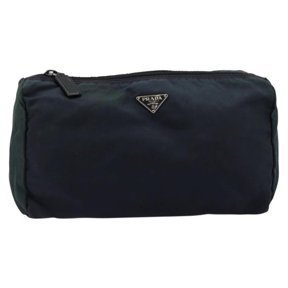 PRADA Pouch Nylon Navy Auth nb170