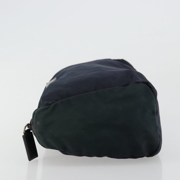 PRADA Pouch Nylon Navy Auth nb170