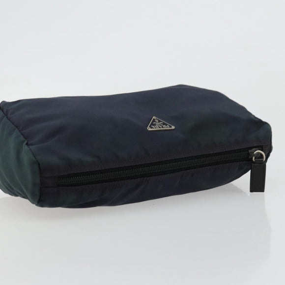 PRADA Pouch Nylon Navy Auth nb170