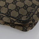 GUCCI GG Canvas Shoulder Bag Beige Black 018 1619 Auth nb171-14