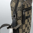 GUCCI GG Canvas Shoulder Bag Beige Black 018 1619 Auth nb171-10