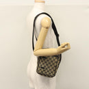 GUCCI GG Canvas Shoulder Bag Beige Black 018 1619 Auth nb171-22