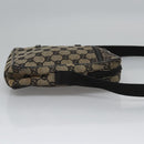 GUCCI GG Canvas Shoulder Bag Beige Black 018 1619 Auth nb171-3