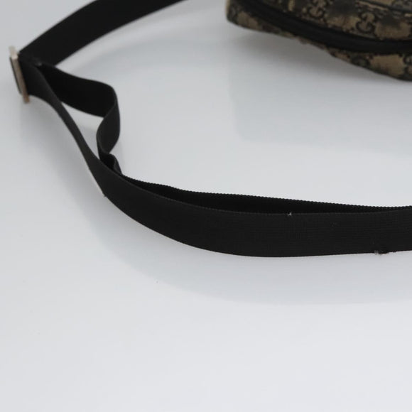 GUCCI GG Canvas Shoulder Bag Beige Black 018 1619 Auth nb171