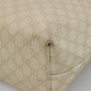 GUCCI GG Supreme Tote Bag PVC Leather White 189896 Auth nb175-9