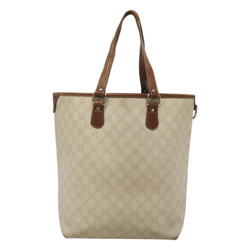 GUCCI GG Supreme Tote Bag PVC Leather White 189896 Auth nb175 - 0