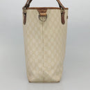 GUCCI GG Supreme Tote Bag PVC Leather White 189896 Auth nb175-3