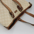 GUCCI GG Supreme Tote Bag PVC Leather White 189896 Auth nb175-6