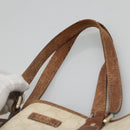 GUCCI GG Supreme Tote Bag PVC Leather White 189896 Auth nb175-8
