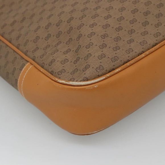 GUCCI Micro GG Supreme Tote Bag PVC Brown 002 39 0149 Auth nb176