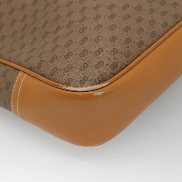 GUCCI Micro GG Supreme Tote Bag PVC Brown 002 39 0149 Auth nb176