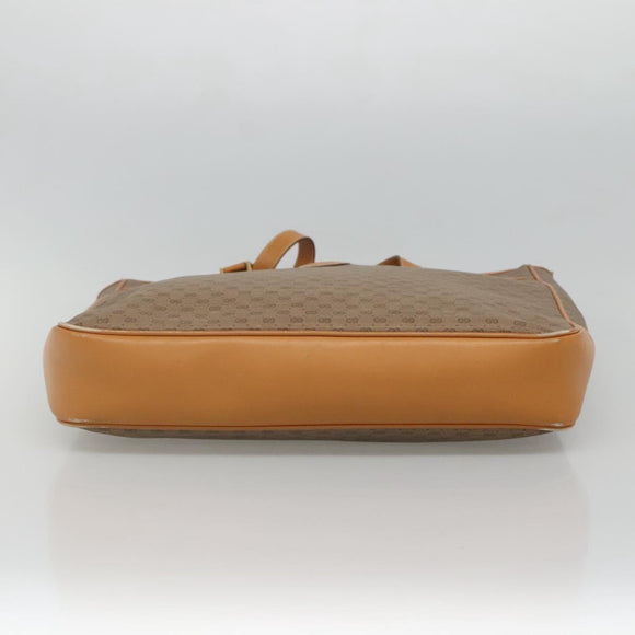 GUCCI Micro GG Supreme Tote Bag PVC Brown 002 39 0149 Auth nb176