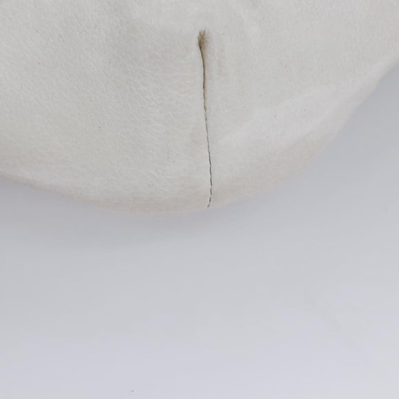 GUCCI Sherry Line Shoulder Bag Leather White Red Navy 493869 Auth nb189