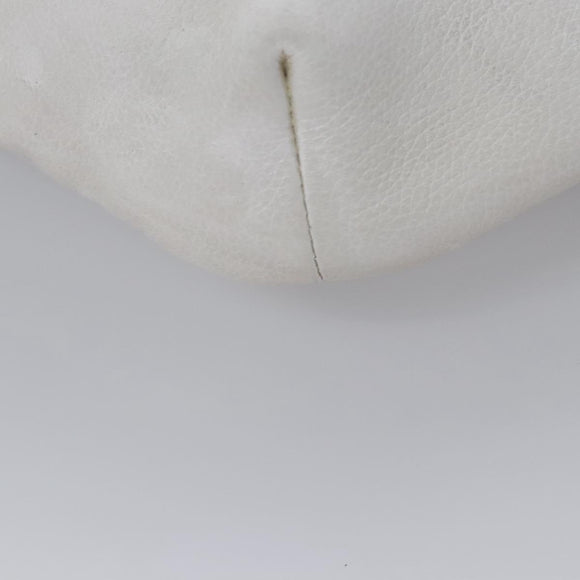 GUCCI Sherry Line Shoulder Bag Leather White Red Navy 493869 Auth nb189