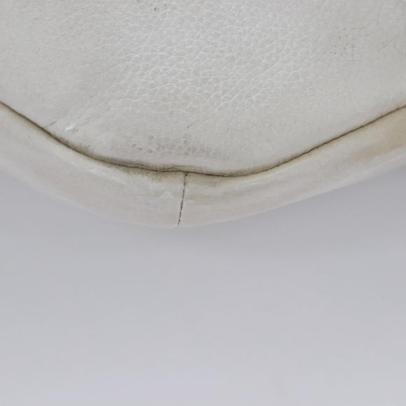 GUCCI Sherry Line Shoulder Bag Leather White Red Navy 493869 Auth nb189