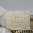 GUCCI Sherry Line Shoulder Bag Leather White Red Navy 493869 Auth nb189-12