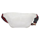 GUCCI Sherry Line Shoulder Bag Leather White Red Navy 493869 Auth nb189-3