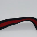 GUCCI Sherry Line Shoulder Bag Leather White Red Navy 493869 Auth nb189-8