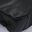 GUCCI Bamboo Hand Bag Leather 2way Black Gold 001 1014 1577 0 Auth nb190-14