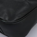 GUCCI Bamboo Hand Bag Leather 2way Black Gold 001 1014 1577 0 Auth nb190-15
