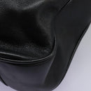 GUCCI Bamboo Hand Bag Leather 2way Black Gold 001 1014 1577 0 Auth nb190-9