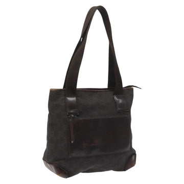 GUCCI GG Canvas Tote Bag Dark Brown 28893 Auth nb195