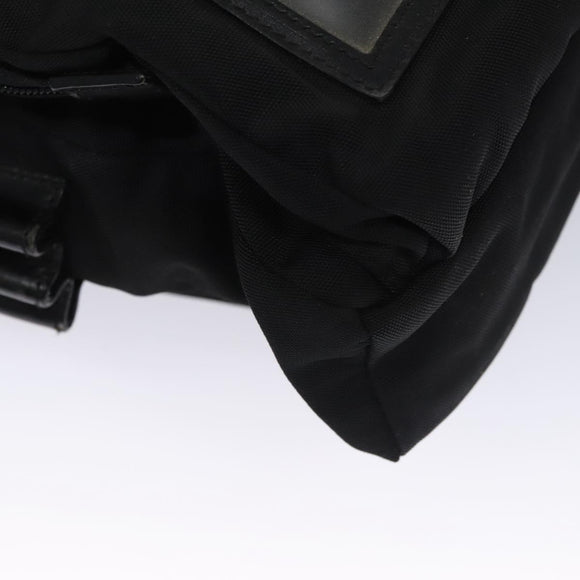 GUCCI Shoulder Bag Nylon Black 019 0312 Auth nb196