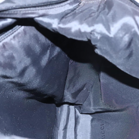 GUCCI Shoulder Bag Nylon Black 019 0312 Auth nb196