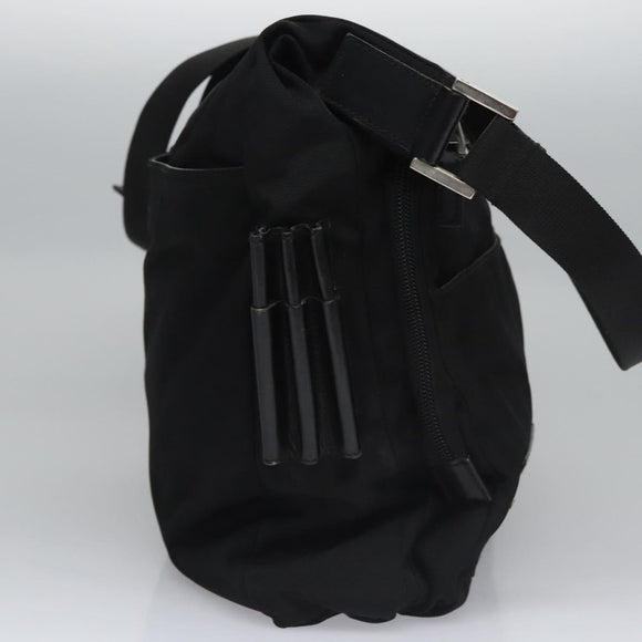 GUCCI Shoulder Bag Nylon Black 019 0312 Auth nb196