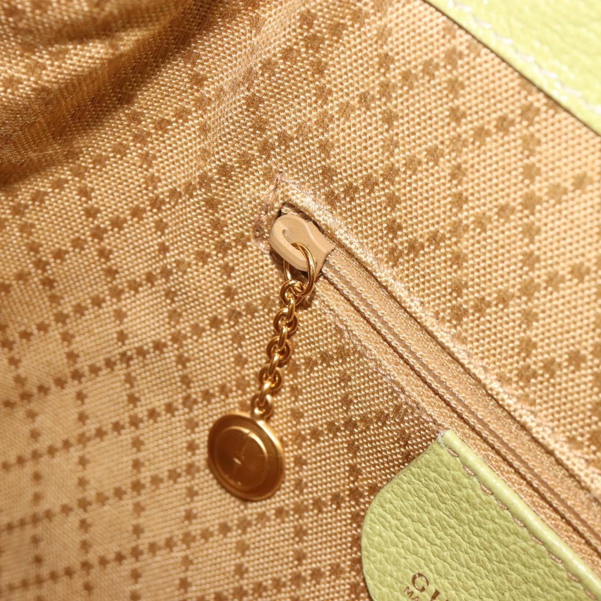 GUCCI Bamboo Backpack Suede Leather Green Gold 003 1956 0030 Auth nb201 GUCCI Bamboo Backpack Suede Leather Green Gold 003 1956 0030  main image 2