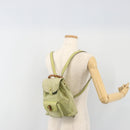 GUCCI Bamboo Backpack Suede Leather Green Gold 003 1956 0030 Auth nb201-31