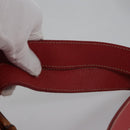 GUCCI Bamboo Rucksack Wildleder Rot Gold 003 2058 0016 Auth nb202-14