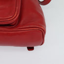 GUCCI Bamboo Backpack Leather Red Gold 003 3444 0030 Auth nb203-15