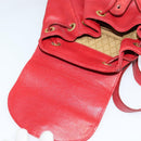 GUCCI Bamboo Backpack Leather Red Gold 003 3444 0030 Auth nb203-18