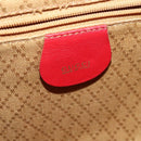 GUCCI Bamboo Backpack Leather Red Gold 003 3444 0030 Auth nb203-19
