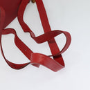 GUCCI Bamboo Backpack Leather Red Gold 003 3444 0030 Auth nb203-8