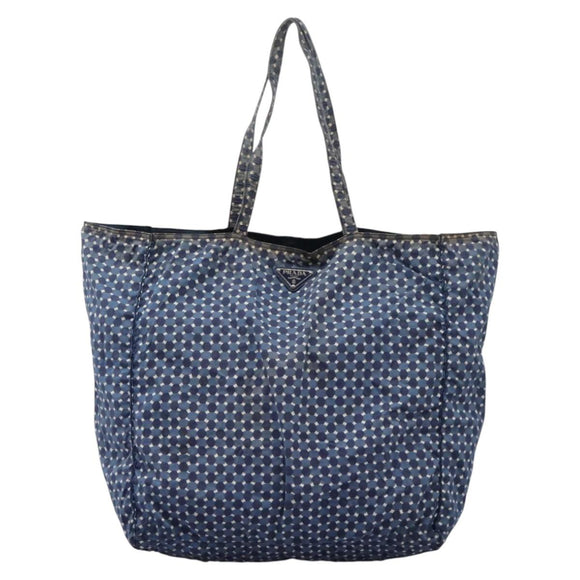PRADA Tote Bag Nylon Blue Auth nb209