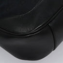 GUCCI GG Canvas Sherry Line Tote Bag Bamboo 2way Black Silver gold Auth nb227-11