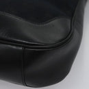 GUCCI GG Canvas Sherry Line Tote Bag Bamboo 2way Black Silver gold Auth nb227-12