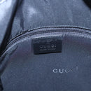 GUCCI GG Canvas Sherry Line Tote Bag Bamboo 2way Black Silver gold Auth nb227-15