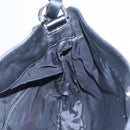 GUCCI GG Canvas Sherry Line Tote Bag Bamboo 2way Black Silver gold Auth nb227-17