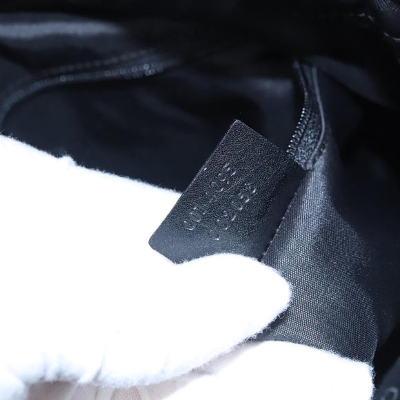 GUCCI GG Canvas Sherry Line Tote Bag Bamboo 2way Black Silver gold Auth nb227