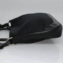 GUCCI GG Canvas Sherry Line Tote Bag Bamboo 2way Black Silver gold Auth nb227-5